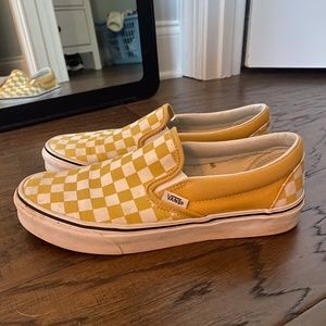 Yellow Checkered Vans